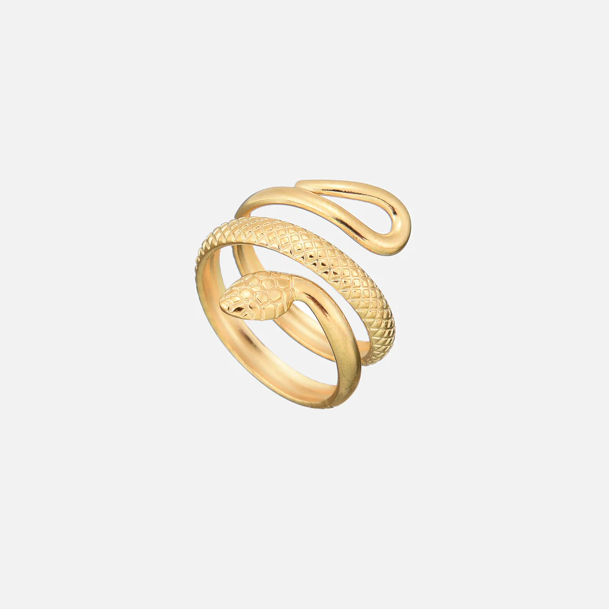 Detailed Snake Ring (Adjustable) - Image 2