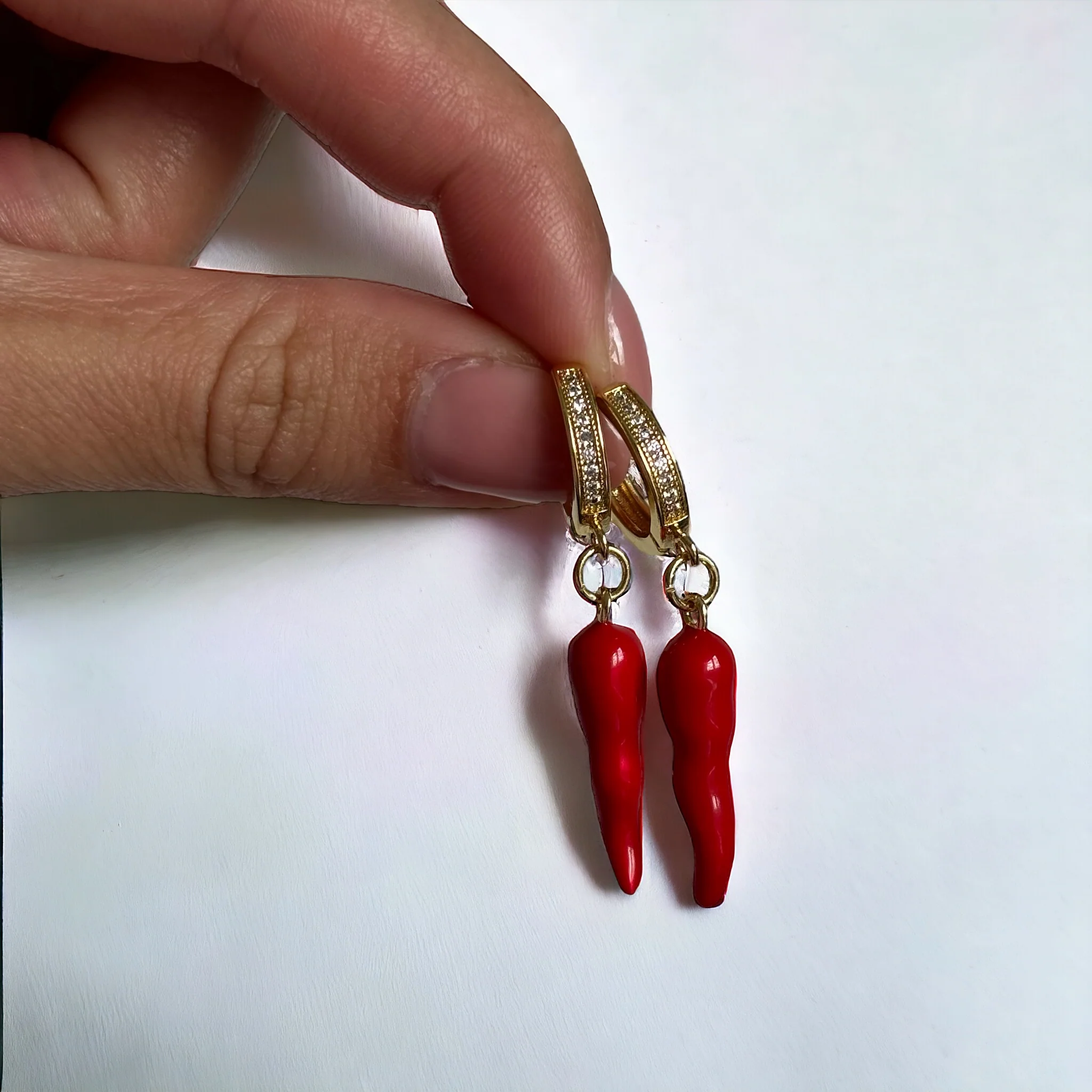 Spicy Drops Earrings (Handmade & Limited Edition) - Image 2