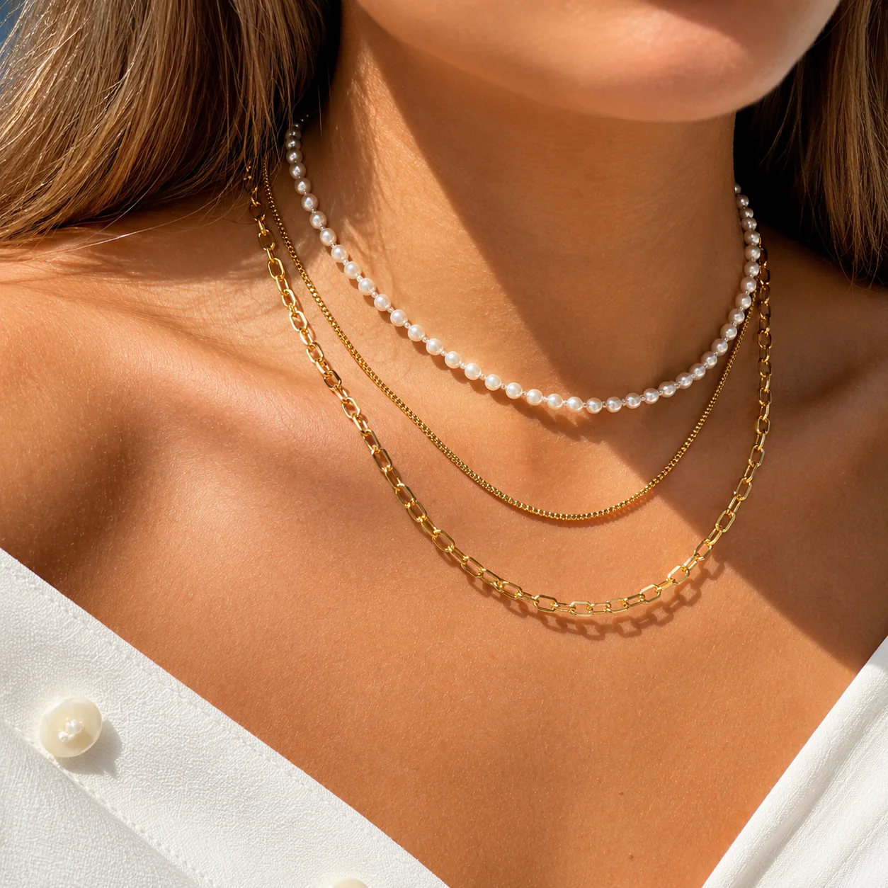 Triple Topaz Necklace - Image 3